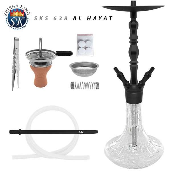 shisha-set-sks-638-al-hayat-black-aluminium-wasserpfeife