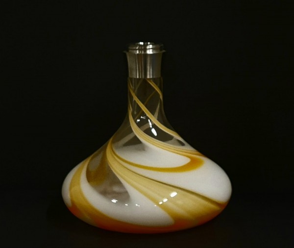 SK Xoni Mini Flat Bowl-Orange Clear