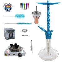 SKS 620 Magnoon Shisha Mega Set Skyblue / Clear SKS 620 Magnoon Shisha Mega Set Skyblue / Clear