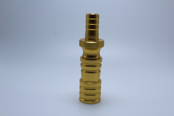 SKS 610-618 Schlauchadapter mit Schliff-Gold