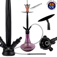 SKS 612 Bermuda Shisha Wasserpfeife Set Black / Purple SKS 612 Bermuda Shisha Wasserpfeife Set Black / Purple