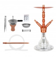 SKS 633 Fiesta Shisha Wasserpfeife Set Roségold / Clear SKS 633 Fiesta Shisha Wasserpfeife Set Roségold / Clear
