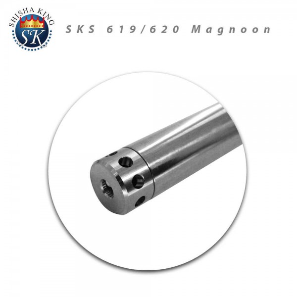 SKS 620 Magnoon Shisha Black / Clear Tauchrohr mit Diffusor